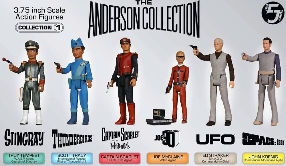 The Anderson Collection Retro Action Figures Wave 1 10 cm Assortment (6)