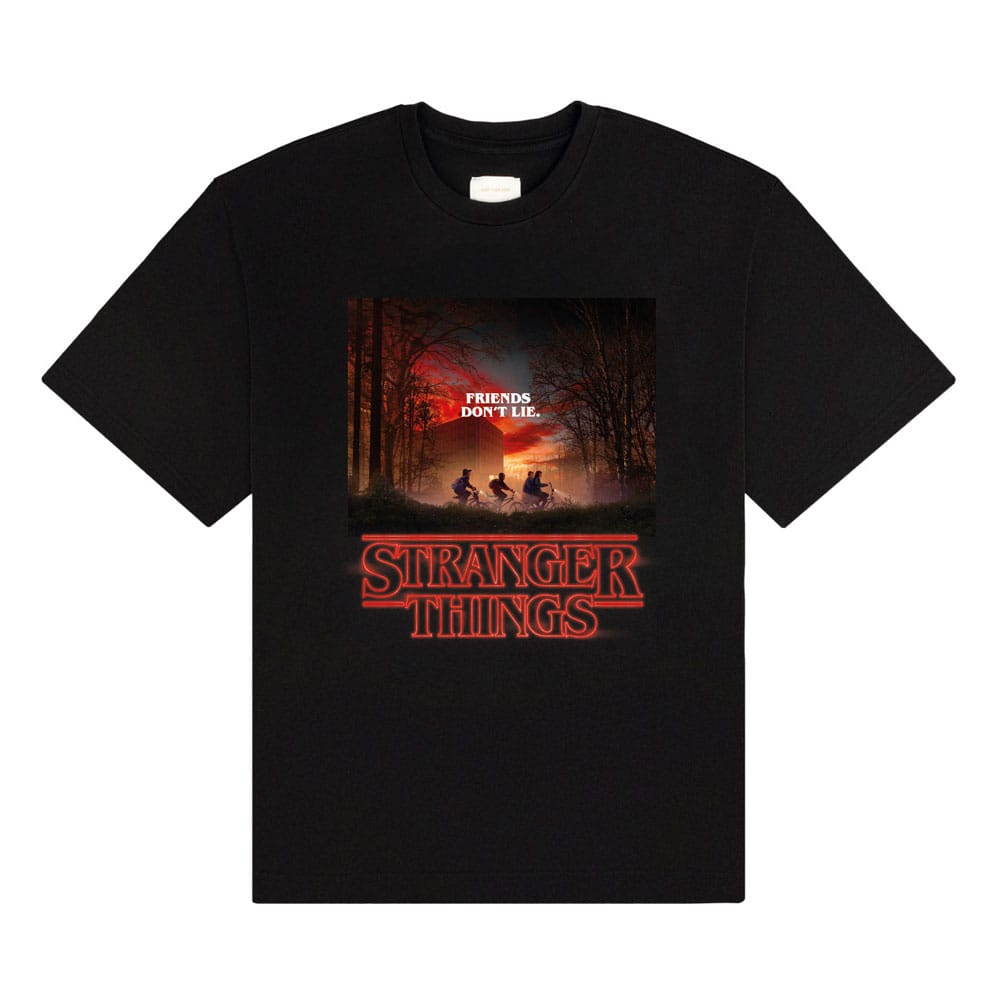 Stranger Things T-Shirt Friends Don't Lie Size L