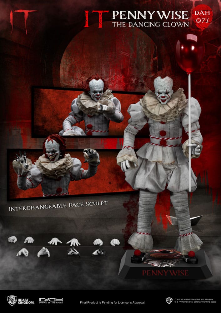 Stephen King's It Dynamic 8ction Heroes Action Figure 1/9 Pennywise 21 cm