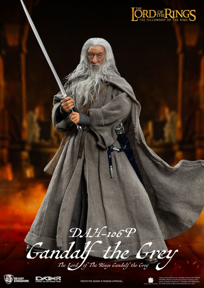 Lord of the Rings Dynamic 8ction Heroes Action Figure 1/9 Gandalf the Grey 21 cm