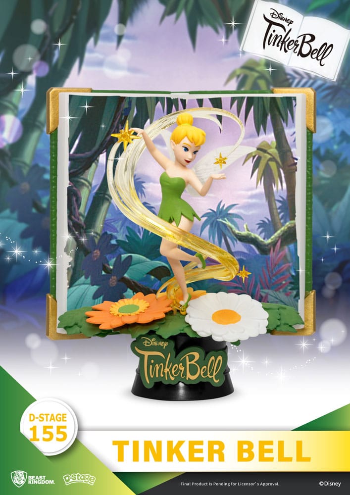 Peter Pan Book Series D-Stage PVC Diorama Tinker Bell 15 cm