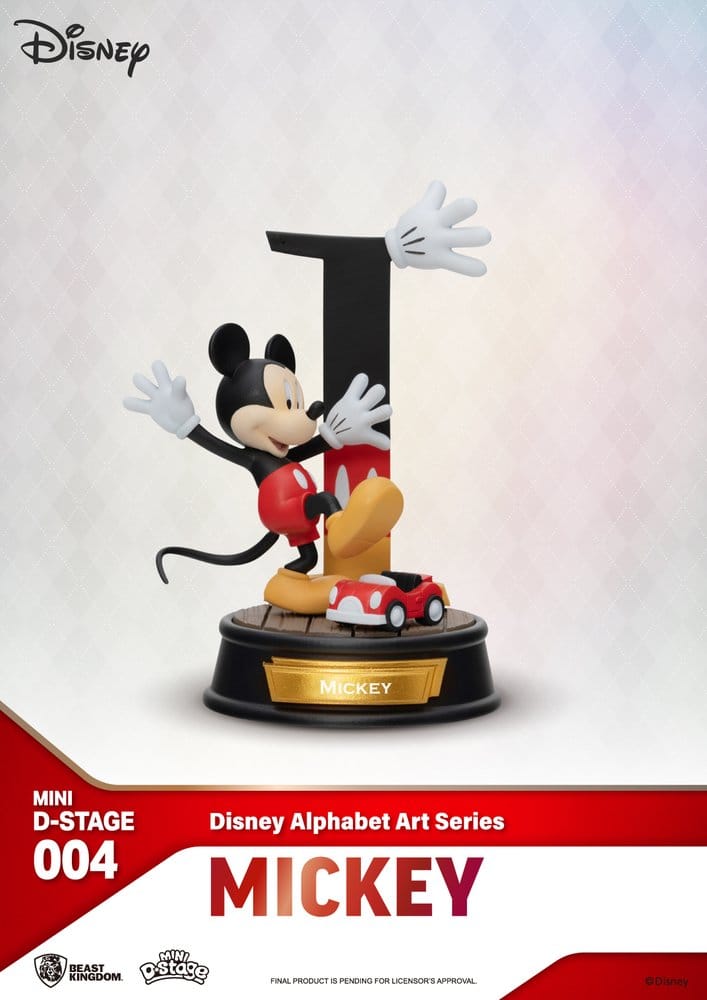 Disney Mini Diorama Stage Statues 6-pack 100 Years of Wonder-Disney Alphabet Art 10 cm