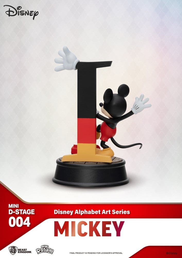 Disney Mini Diorama Stage Statues 6-pack 100 Years of Wonder-Disney Alphabet Art 10 cm