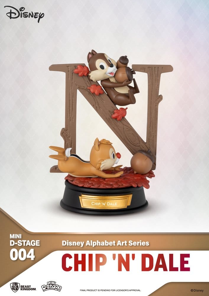 Disney Mini Diorama Stage Statues 6-pack 100 Years of Wonder-Disney Alphabet Art 10 cm
