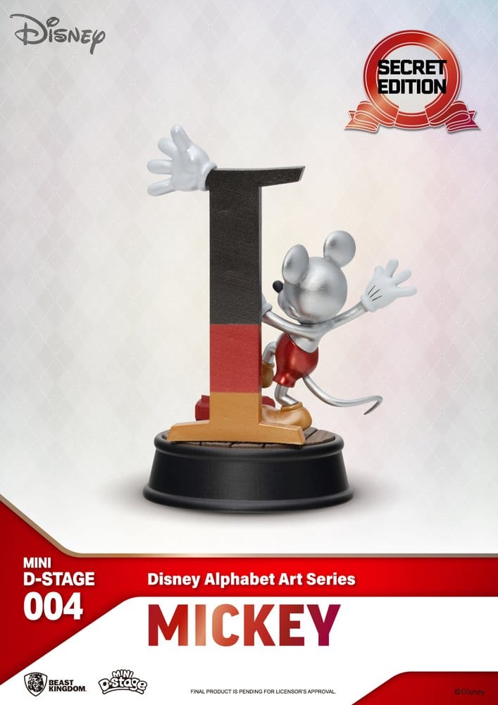 Disney Mini Diorama Stage Statues 6-pack 100 Years of Wonder-Disney Alphabet Art 10 cm