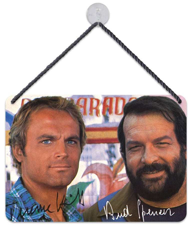 Bud Spencer & Terence Hill Tin Sign Autogramm 16,5 x 11,5 cm