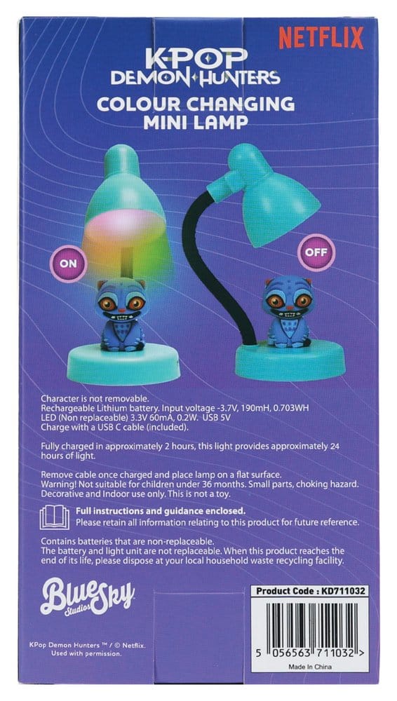 KPop Demon Hunters Mini LED Light with Figure Derpy 11 cm