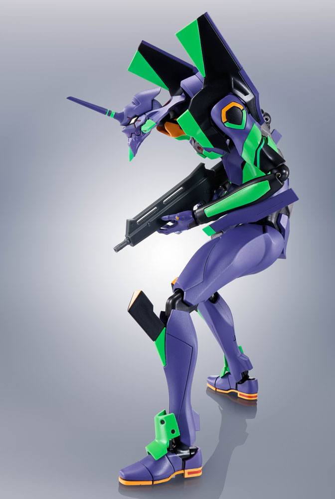 Evangelion: 3.0+1.0 Thrice Upon a Time Robot Spirits Action Figure Side EVA  Evangelion Test Type-01 + Spear of Cassius Renewal Color Edition Reissue