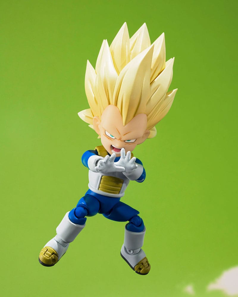 Dragon Ball S.H.Figuarts Action Figure Super Saiyan 3 Vegeta (mini) Daima 8 cm