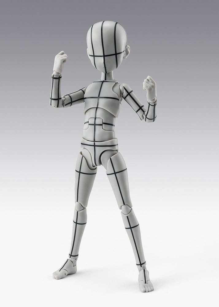 S.H.Figuarts Action Figure Body-Kun -Ken Sugimori- Edition -Wireframe- (Gray Color Ver.) 13 cm