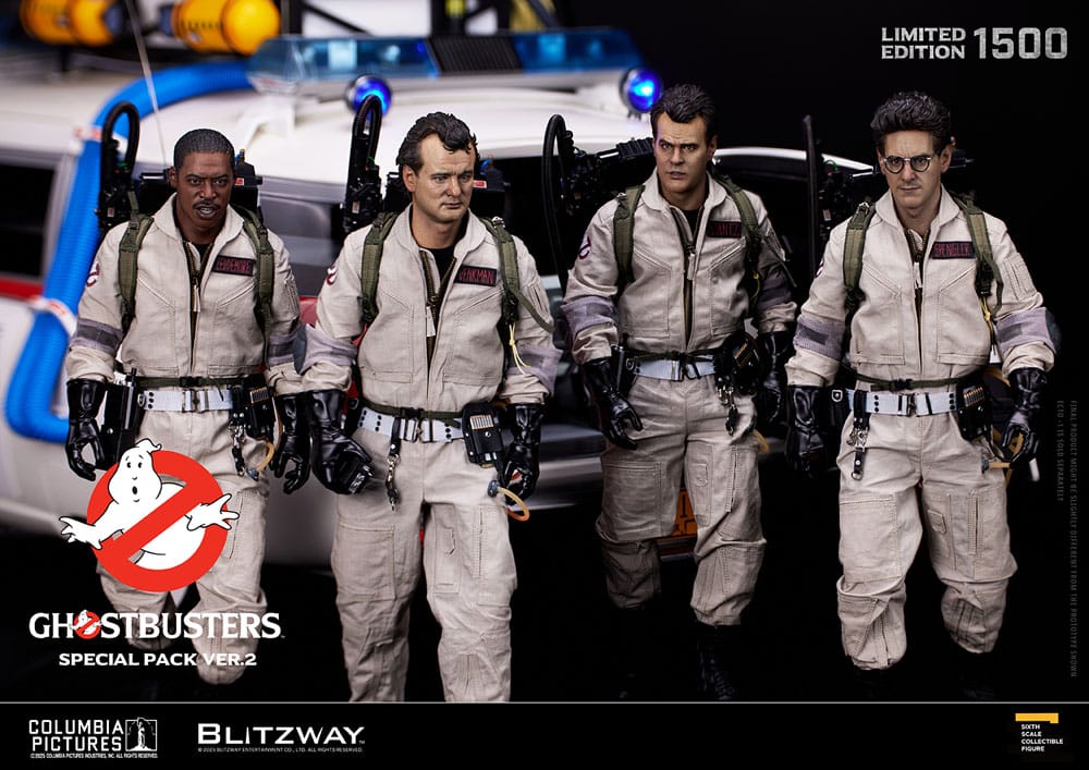 Ghostbusters Premium UMS Action Figure 4-Pack 1/6 Venkman, Stantz, Spengler, Zeddemore Ver. 2 31 cm
