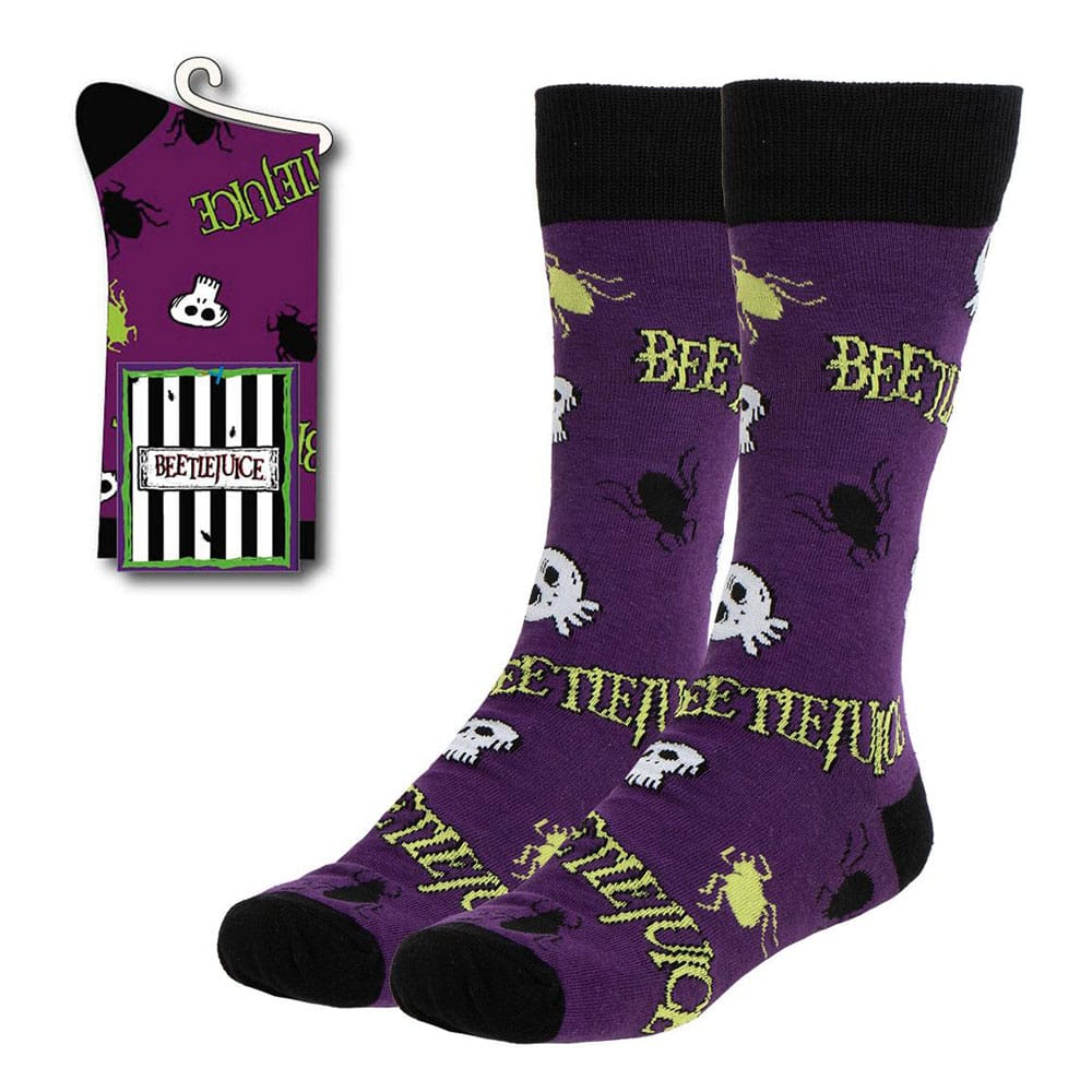 Beetlejuice Socks Purple 38-45