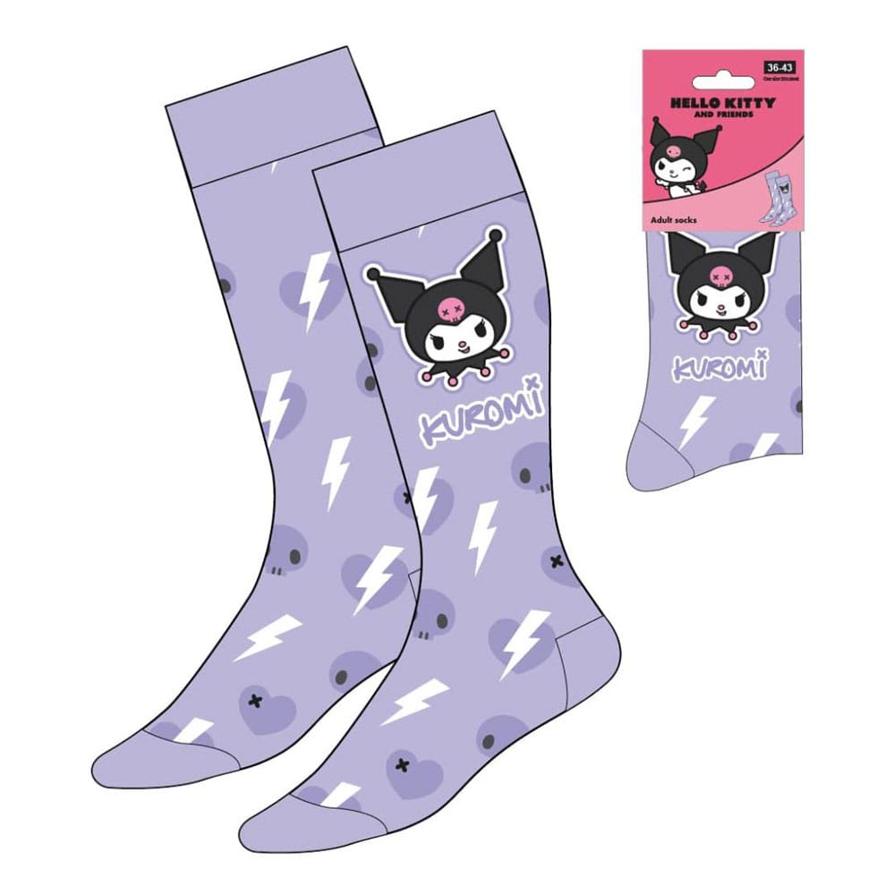 Sanrio Socks Kuromi Purple 36-43