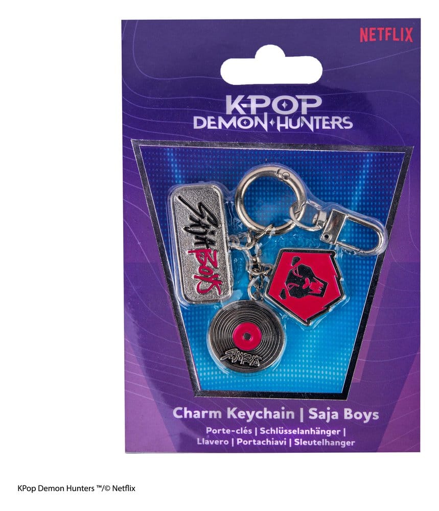 KPop Demon Hunters Charm Keychain Saja Boys