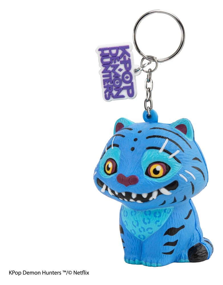 KPop Demon Hunters Squishy Keychain Derpy Tiger