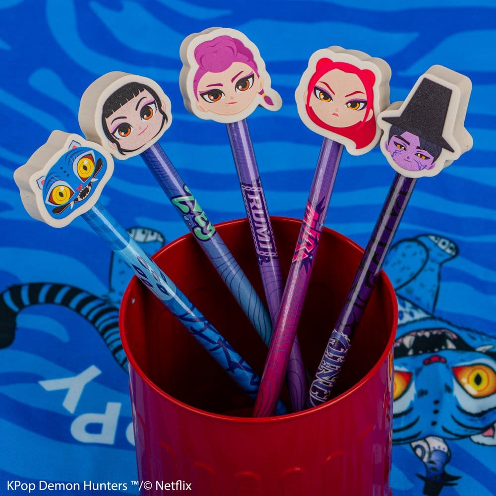 KPop Demon Hunters Pencil & Eraser Series 1 Display (30)