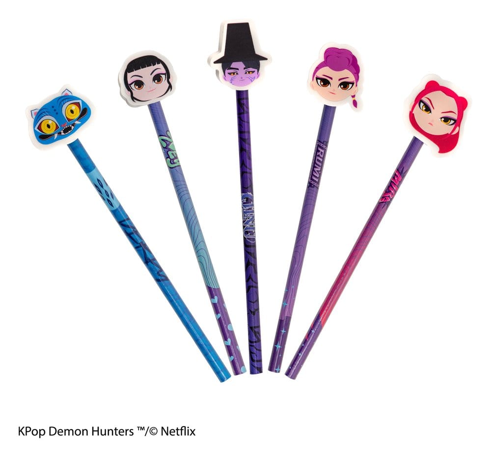 KPop Demon Hunters Pencil & Eraser Series 1 Display (30)