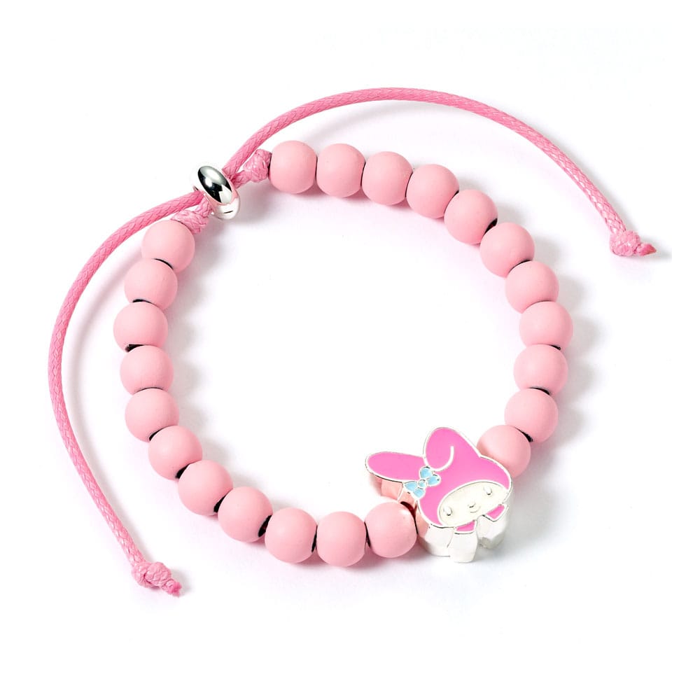 Hello Kitty Bracelet pink beads with My Melody Charm 21 cm