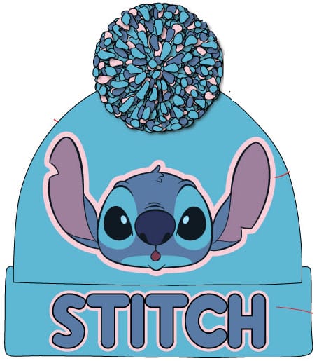 Lilo & Stitch Pom-Pom Beanie Light Blue