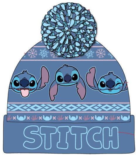 Lilo & Stitch Pom-Pom Beanie Dark Blue