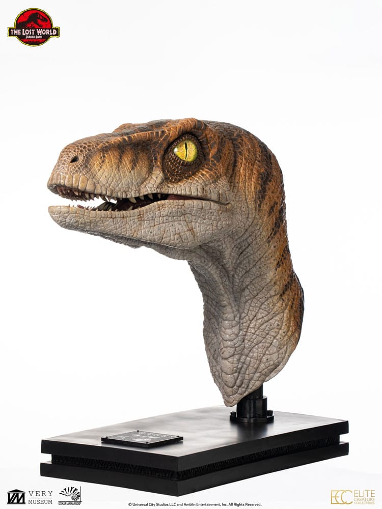 Jurassic Park Life-Size Bust Male Velociraptor 75 cm