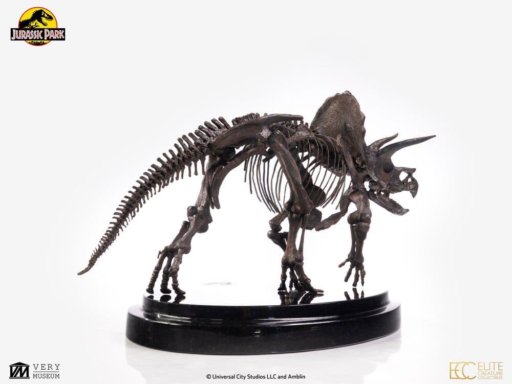 Jurassic Park Statue 1/24 Triceratops Fossil Skeleton Bronze 35 cm