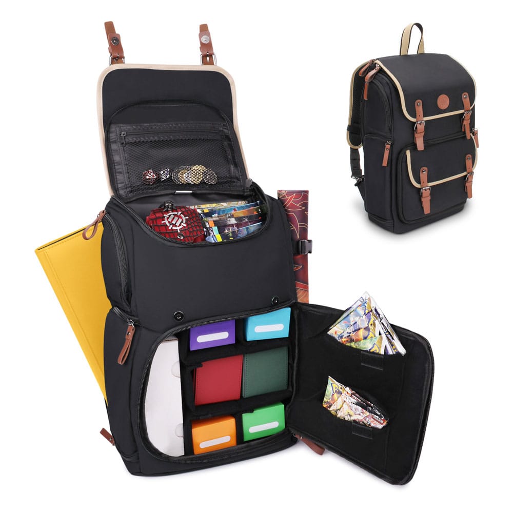 Enhance TCG Series Trading Card Backpack Designer Edition Black Full-size