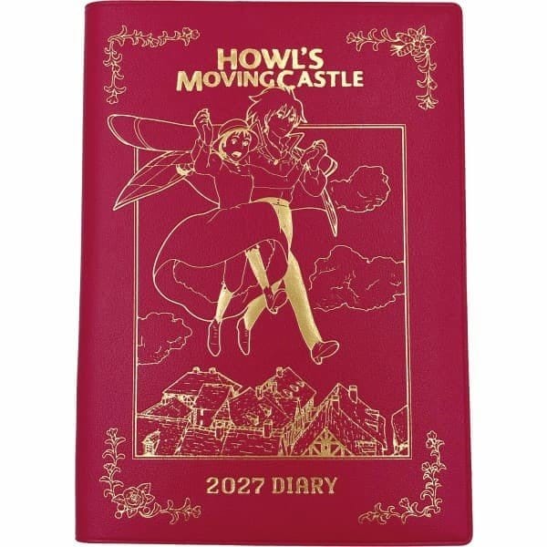Howl's Moving Castle Diary Hauru & Sophie red gold foil