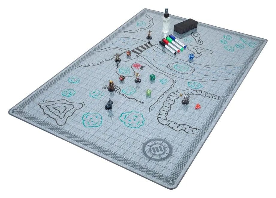 Enhance Tabletop Grid Mat Deluxe RPG Campaign Kit Stone