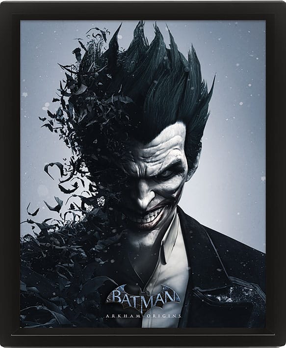 Batman Arkham Origins Framed 3D Effect Poster Pack Batman Vs. Joker 26 x 20 cm (3)