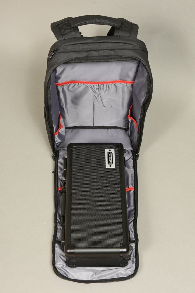 Evoretro Travel Backpack and Mini-Carrying Case Bundle Kit Black