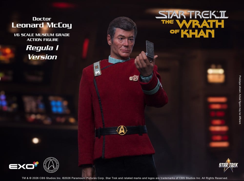 Star Trek II: The Wrath of Khan Action Figure 1/6 Dr. Leonard McCoy Regula I Version 30 cm