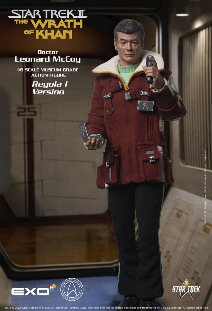 Star Trek II: The Wrath of Khan Action Figure 1/6 Dr. Leonard McCoy Regula I Version 30 cm