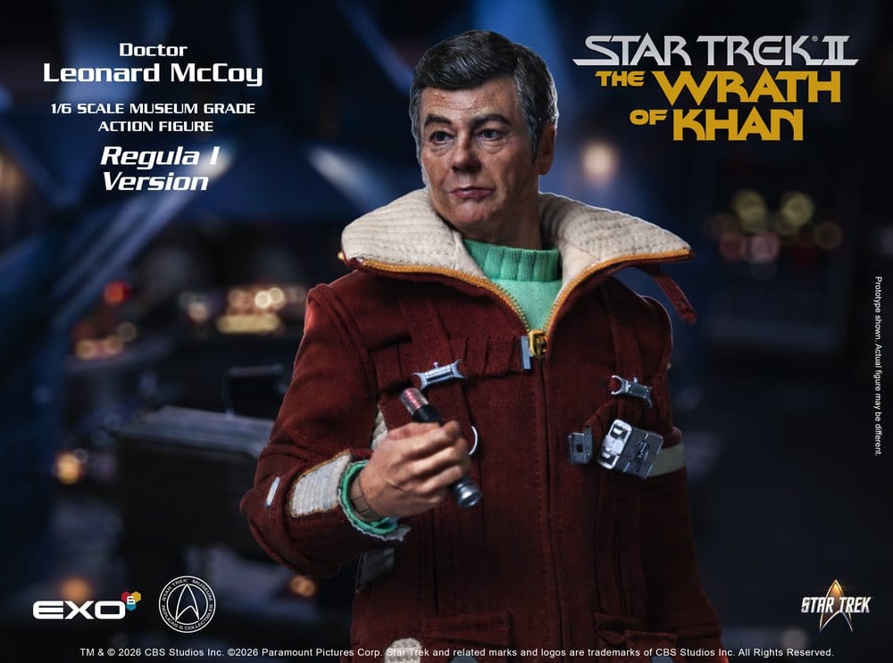 Star Trek II: The Wrath of Khan Action Figure 1/6 Dr. Leonard McCoy Regula I Version 30 cm