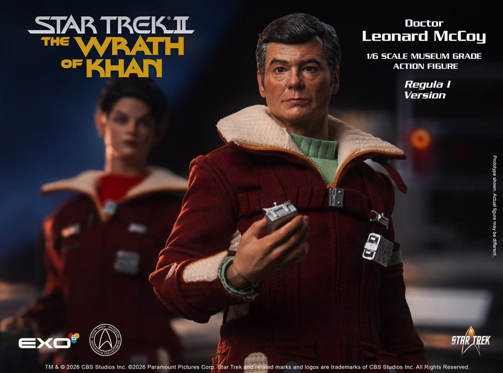 Star Trek II: The Wrath of Khan Action Figure 1/6 Dr. Leonard McCoy Regula I Version 30 cm