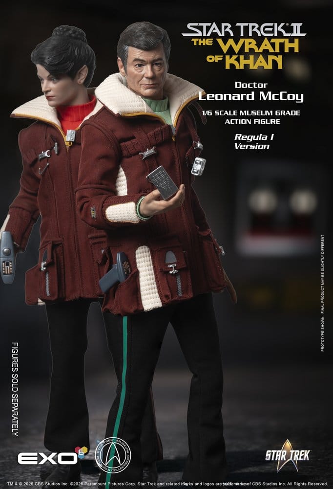 Star Trek II: The Wrath of Khan Action Figure 1/6 Dr. Leonard McCoy Regula I Version 30 cm