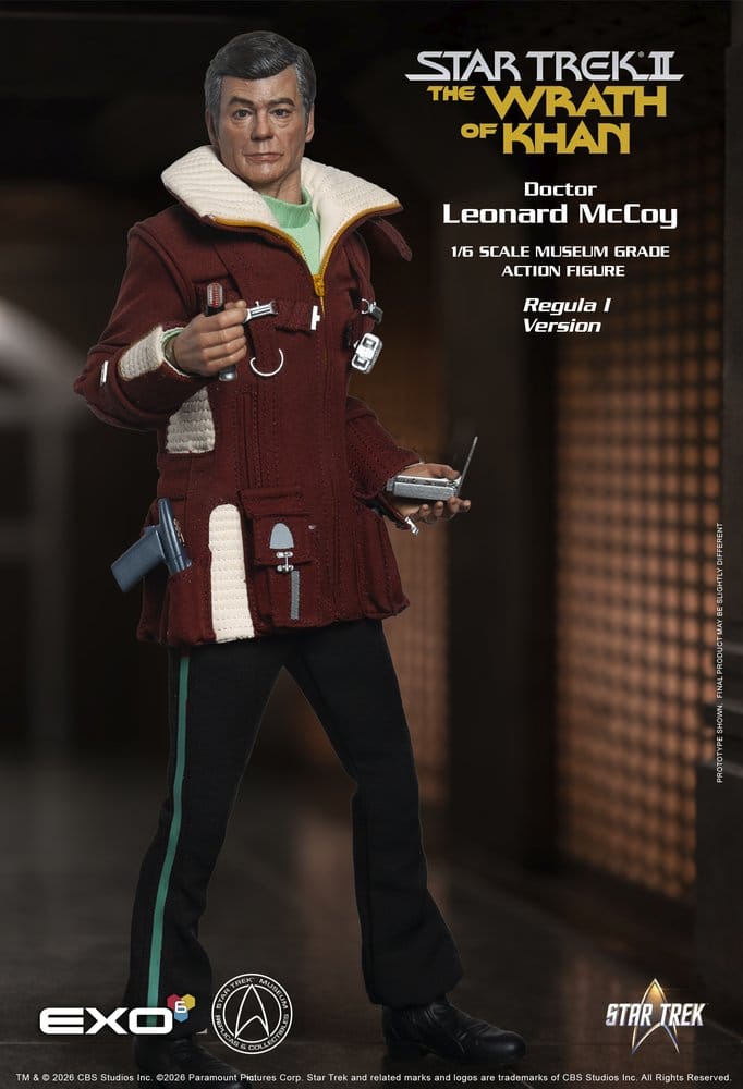 Star Trek II: The Wrath of Khan Action Figure 1/6 Dr. Leonard McCoy Regula I Version 30 cm