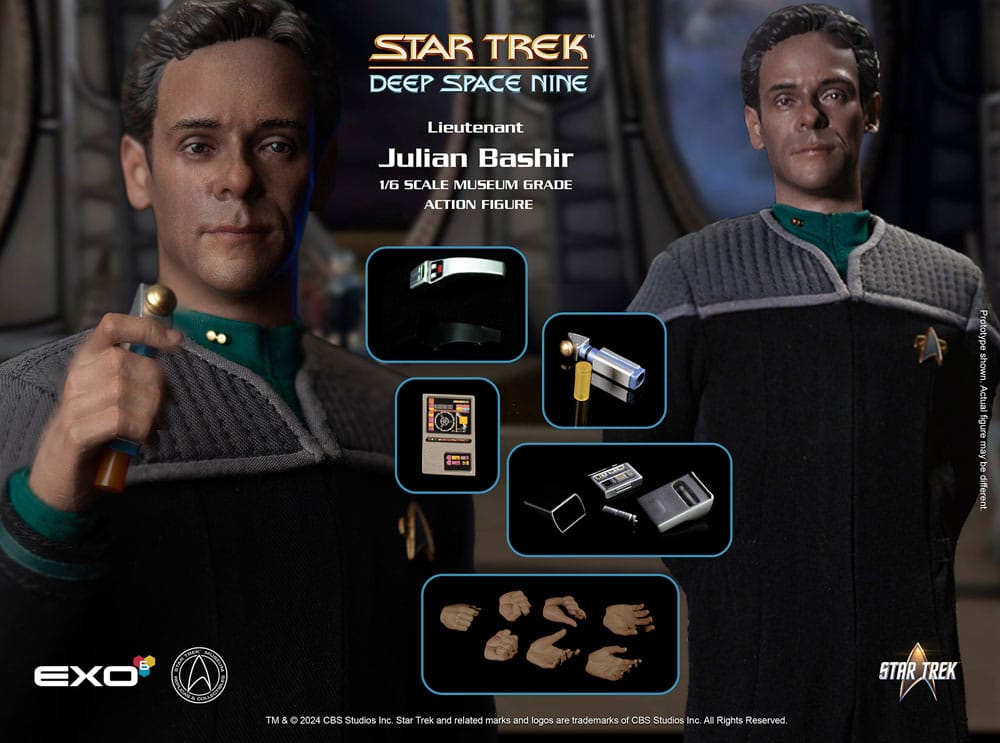 Star Trek: Deep Space Nine Action Figure 1/6 Dr. Julian Bashir 30 cm