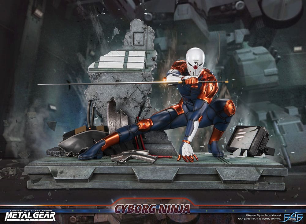 Metal Gear Solid Cyborg Ninja (Gray Fox) 41 cm Statue