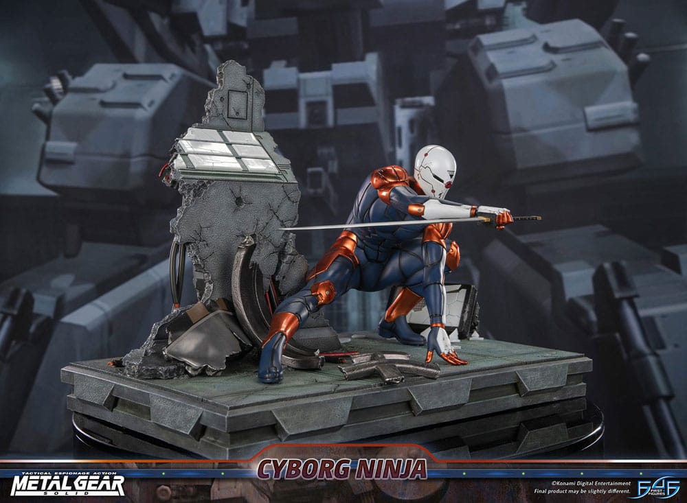 Metal Gear Solid Cyborg Ninja (Gray Fox) 41 cm Statue