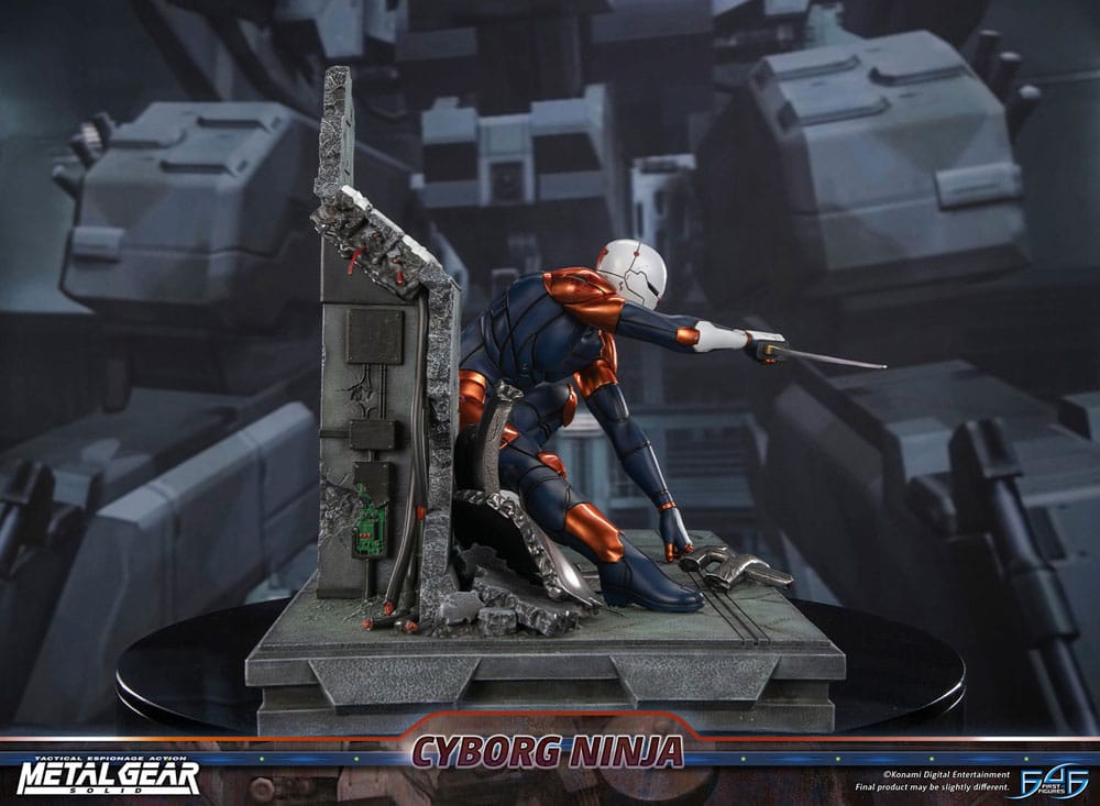Metal Gear Solid Cyborg Ninja (Gray Fox) 41 cm Statue