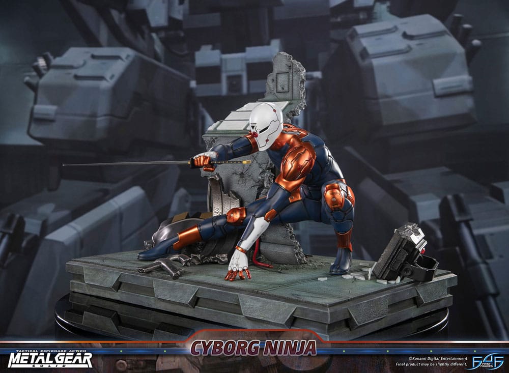 Metal Gear Solid Cyborg Ninja (Gray Fox) 41 cm Statue