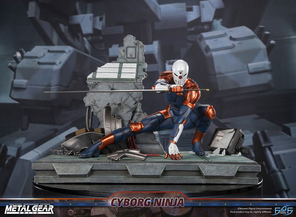 Metal Gear Solid Cyborg Ninja (Gray Fox) 41 cm Statue