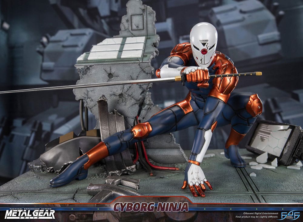 Metal Gear Solid Cyborg Ninja (Gray Fox) 41 cm Statue