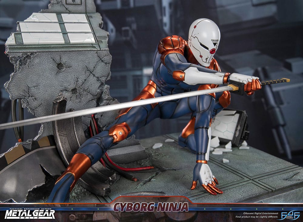 Metal Gear Solid Cyborg Ninja (Gray Fox) 41 cm Statue