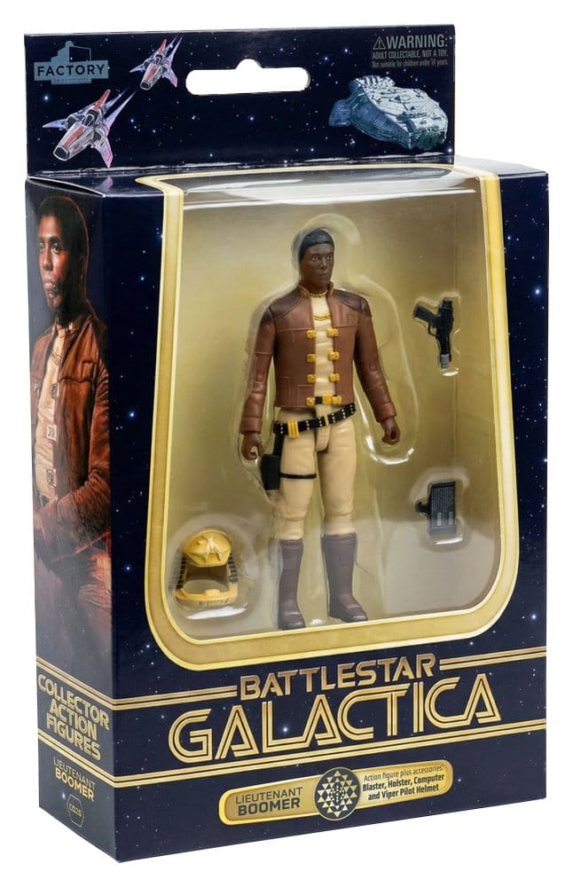 Battlestar Galactica Action Figure with Vehicle Colonial Viper Mk & Lieutenant Boomer