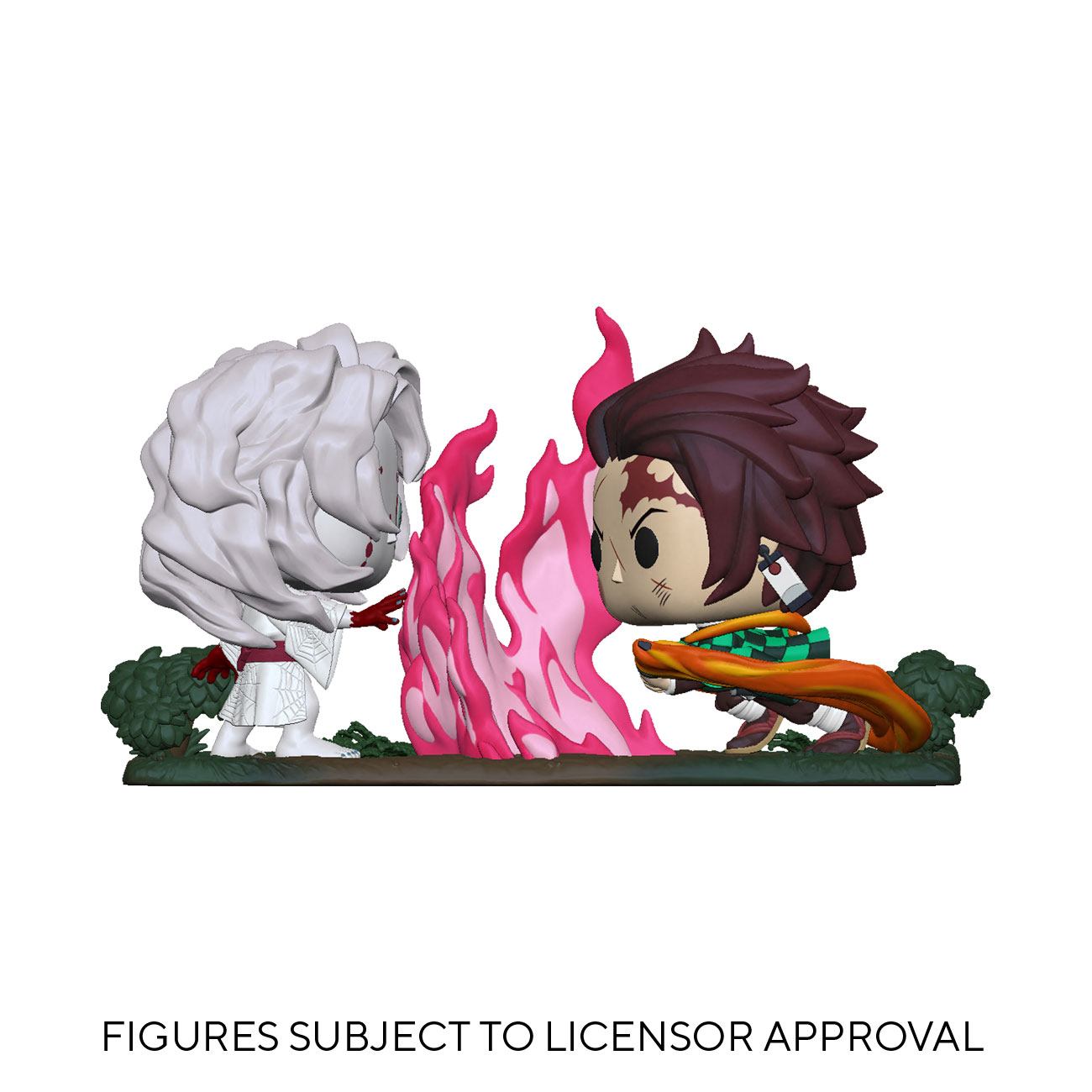 Demon Slayer POP Moment! Vinyl Figures 2-Pack Tanjiro vs. Rui 9 cm - Damaged packaging