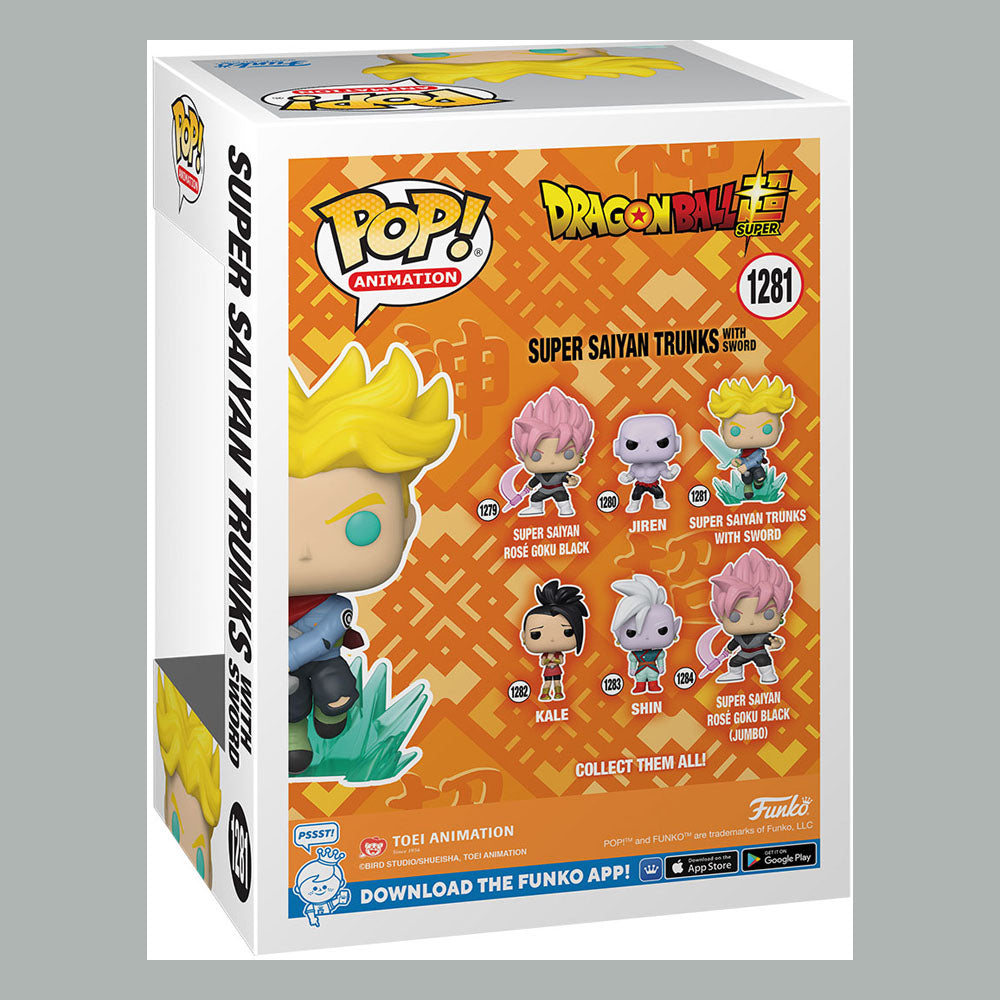 Dragon Ball Super POP! Animation Vinyl Figure SS Trunks w/ Sword 9 cm