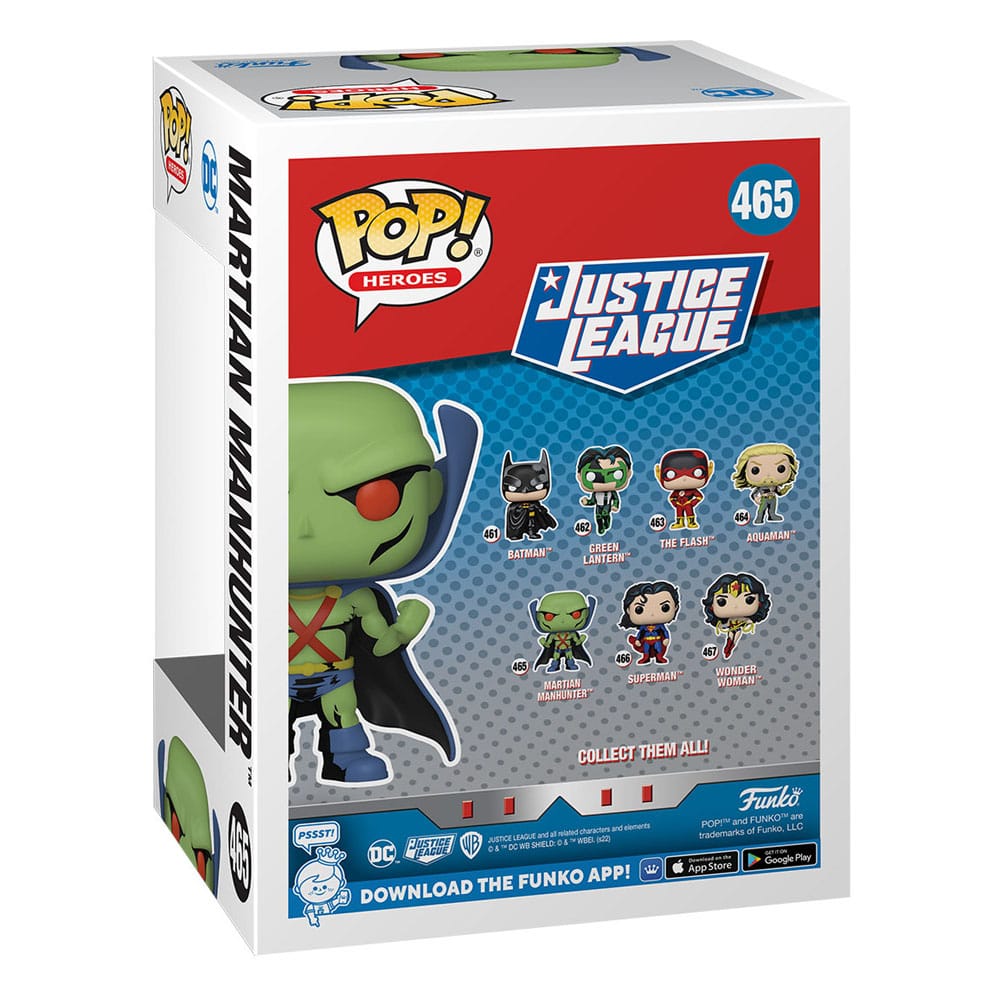 DC Comics POP! Heroes Vinyl Figure JL Comic - Martian Manhunter 9 cm