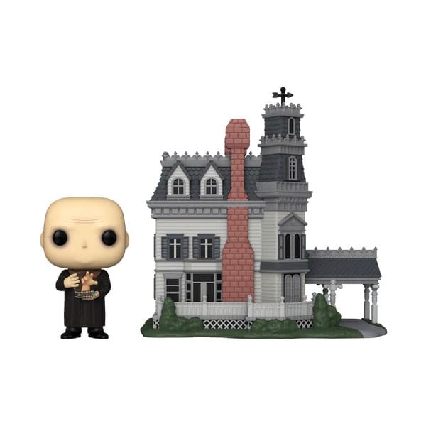 The Addams Family POP! Town Vinyl Figure Addams Home w/Uncle Fester 9 cm - Damaged packaging